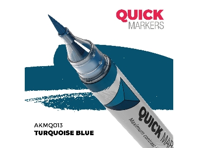 Akmq013 Turquoise Blue - Quick Marker - image 1