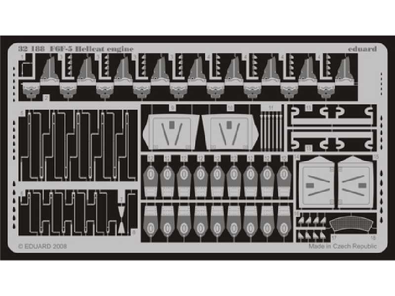 F6F-5 engine 1/32 - Trumpeter - image 1