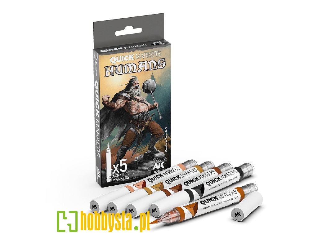 Akmq103 Humans - Quick Markers Set - image 1