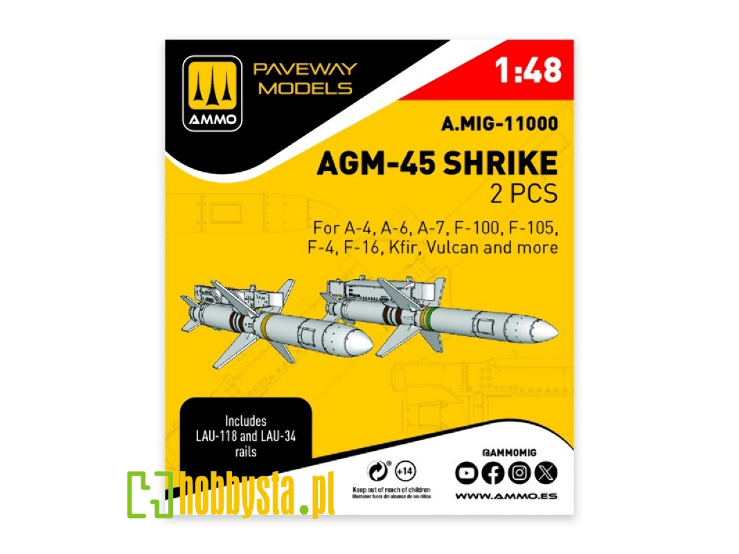 Agm-45 Shrike (2 Pcs / 3d-printed) - image 1
