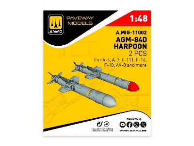 Agm-84 D Harpoon (2 Pcs / 3d-printed) - image 1