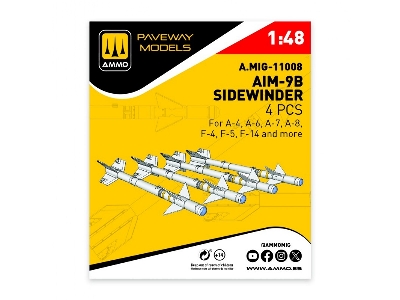 Aim-9 B Sidewinder (4 Pcs / 3d-printed) - image 1