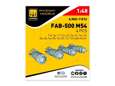 Fab-500 M54 (4 Pcs / 3d-printed) - image 1
