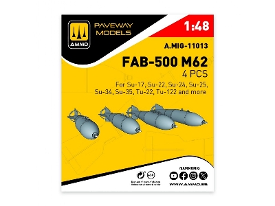 Fab-500 M62 (4 Pcs / 3d-printed) - image 1