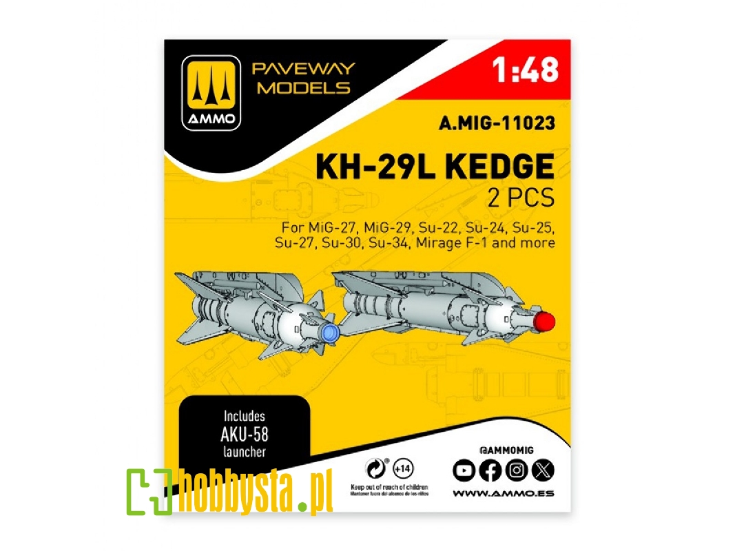 Kh-29l Kedge (2 Pcs / 3d-printed) - image 1
