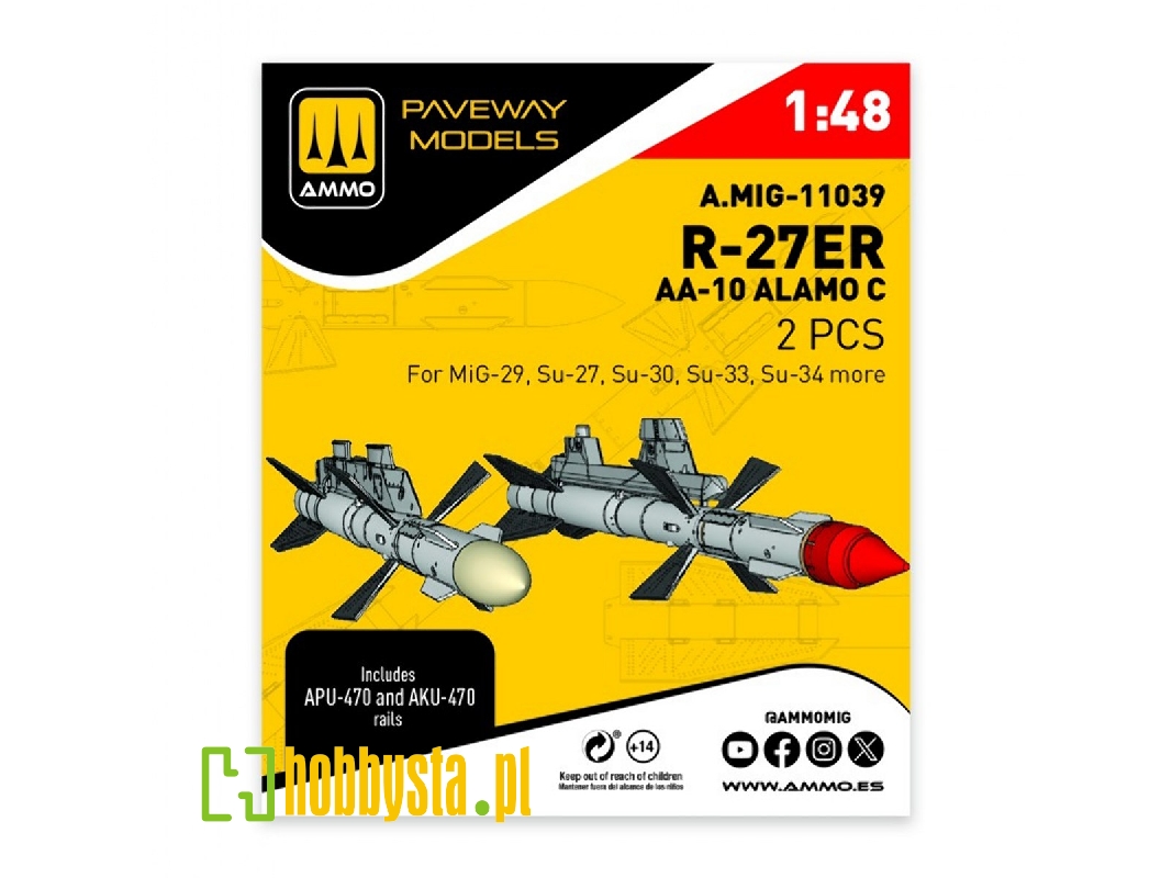 R-27er - Aa-10 Alamo C (2 Pcs / 3d-printed) - image 1