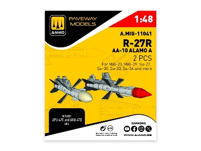 R-27r - Aa-10 Alamo A (2 Pcs / 3d-printed) - image 1