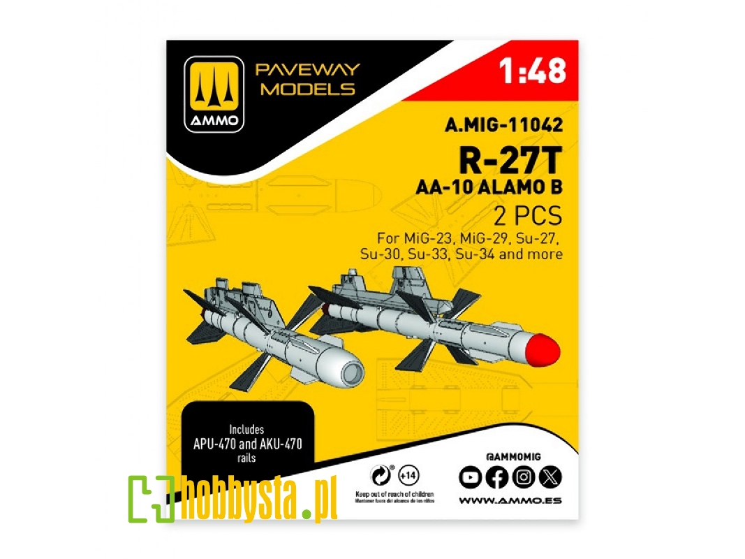 R-27t - Aa-10 Alamo B (2 Pcs / 3d-printed) - image 1