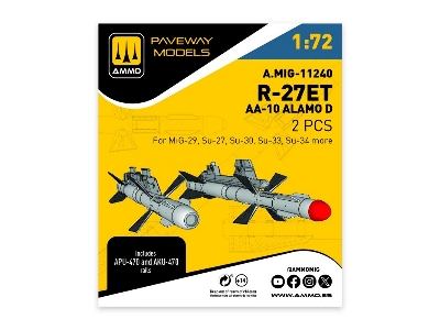 R-27et - Aa-10 Alamo D (2 Pcs / 3d-printed) - image 1