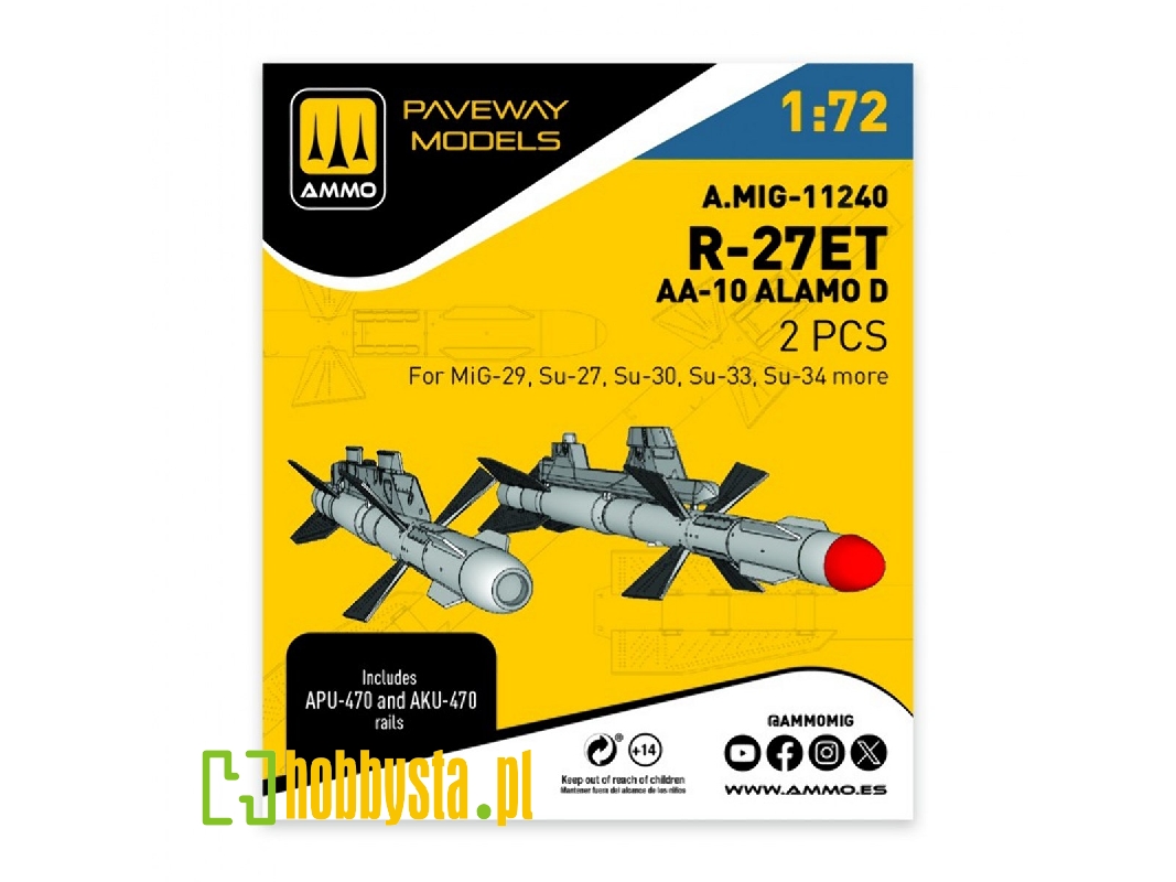 R-27et - Aa-10 Alamo D (2 Pcs / 3d-printed) - image 1