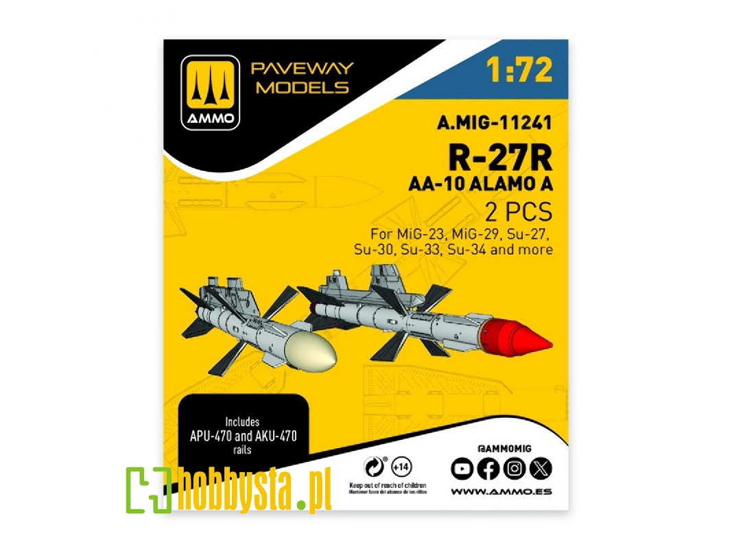 R-27r - Aa-10 Alamo A (2 Pcs / 3d-printed) - image 1