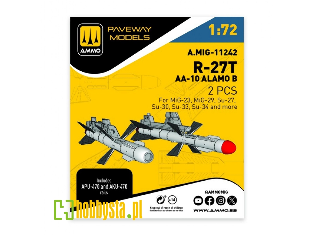 R-27t - Aa-10 Alamo B (2 Pcs / 3d-printed) - image 1