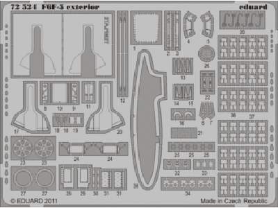 F6F-5 exterior 1/72 - Eduard - image 1