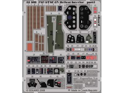 F6F-5/ F6F-5N interior S. A. 1/32 - Trumpeter - image 1