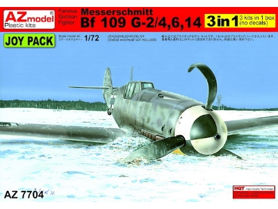 Messerschmitt Bf 109g-2/Bf 109g-4/Bf 109g-6/Bf 109g-14 (Sprues Only), 3 Kits Only. No Decals - image 1