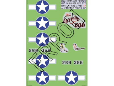 Miss Latrine Of 1930 - Decals For Martin B-10 In Us Service - image 1