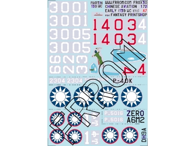 China Early (Martin 139 Wc, Dh-9, Zero And Curtiss P-40k) - image 1