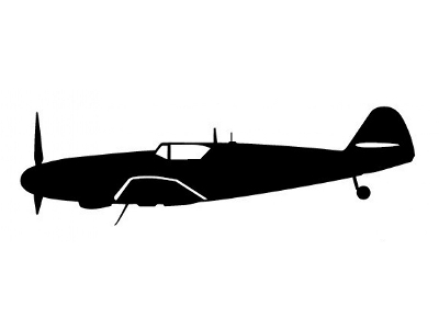 Sticker Bf 109 G-6/As (15cm Black) - image 1