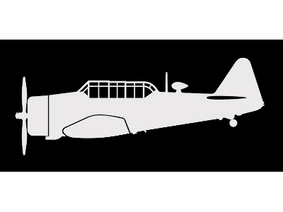 Sticker T-6 G Texan (15 Cm White) - image 1