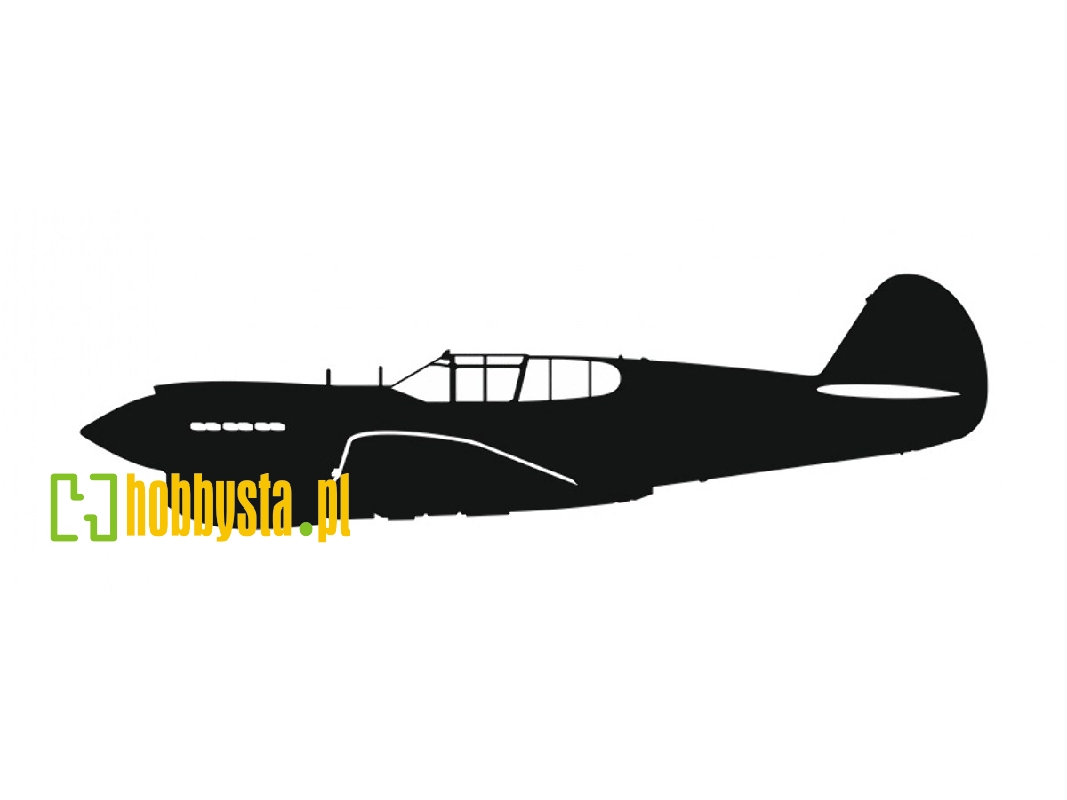 Sticker P-40 E Warhawk (15 Cm Black) - image 1