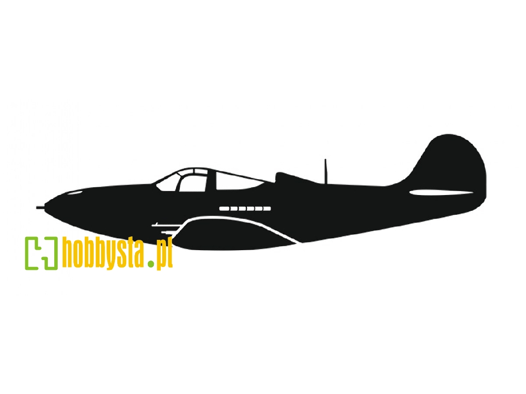 Sticker P-39 Airacobra (15 Cm Black) - image 1