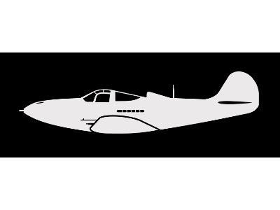 Sticker P-39 Airacobra (15 Cm White) - image 1