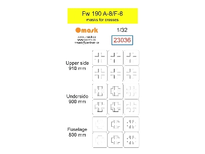 Focke Wulf Fw-190 A-8 / F-8 - Masks For Crosses - image 1