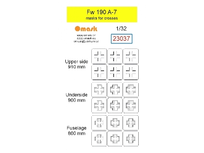 Focke Wulf Fw-190 A-7 - Masks For Crosses - image 1