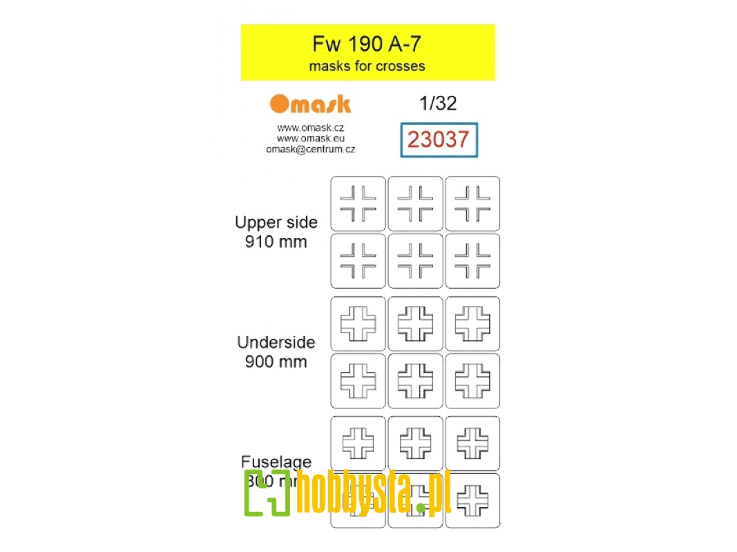 Focke Wulf Fw-190 A-7 - Masks For Crosses - image 1