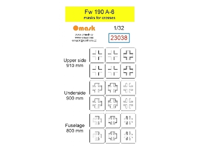 Focke Wulf Fw-190 A-6 - Masks For Crosses - image 1