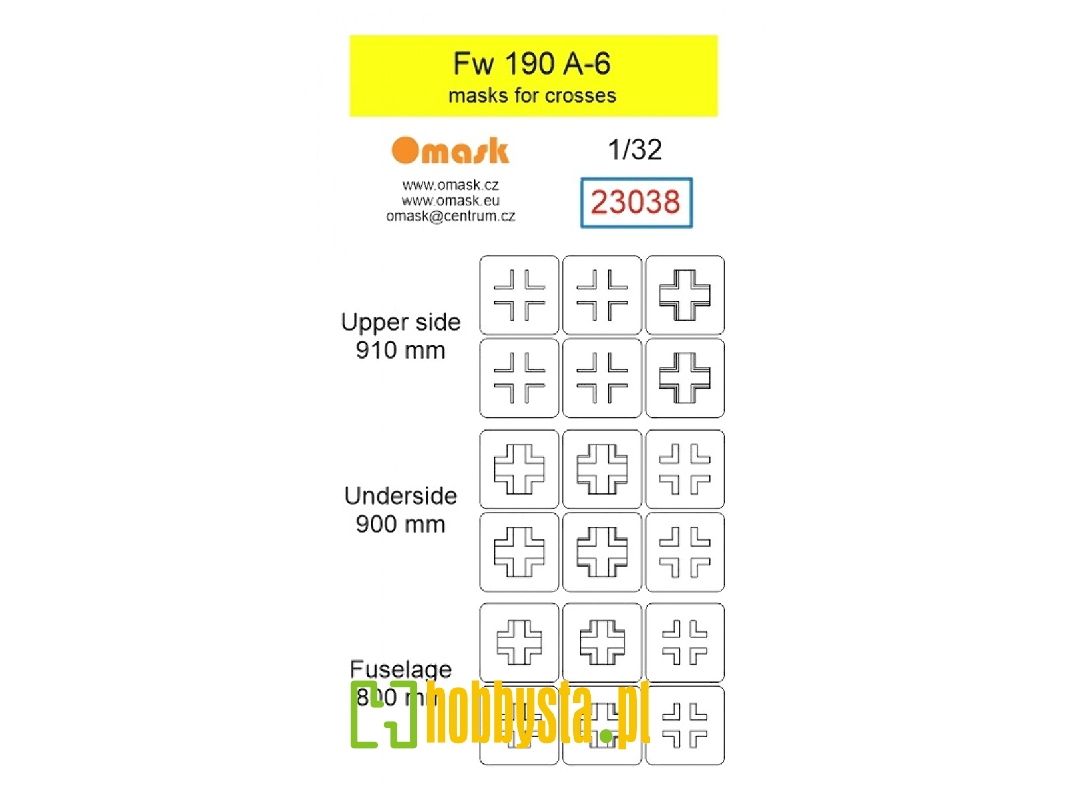 Focke Wulf Fw-190 A-6 - Masks For Crosses - image 1