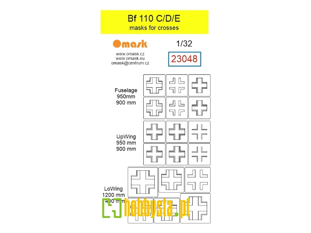 Messerschmitt Bf-110 C / D / E - Masks For Crosses - image 1