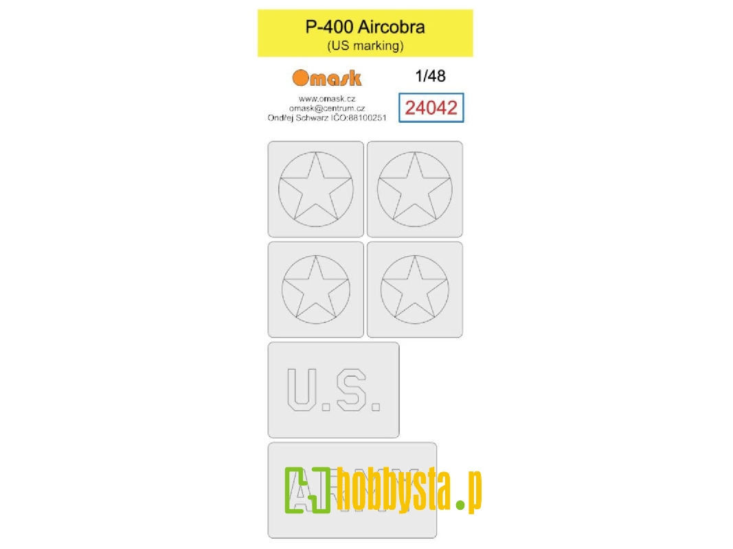 P-400 Aircobra (Us Marking) Mask - image 1