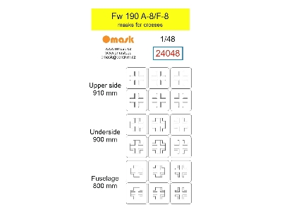 Focke Wulf Fw-190 A-8 / F-8 - Masks For Crosses - image 1
