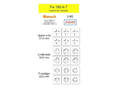 Focke Wulf Fw-190 A-7 - Masks For Crosses - image 1