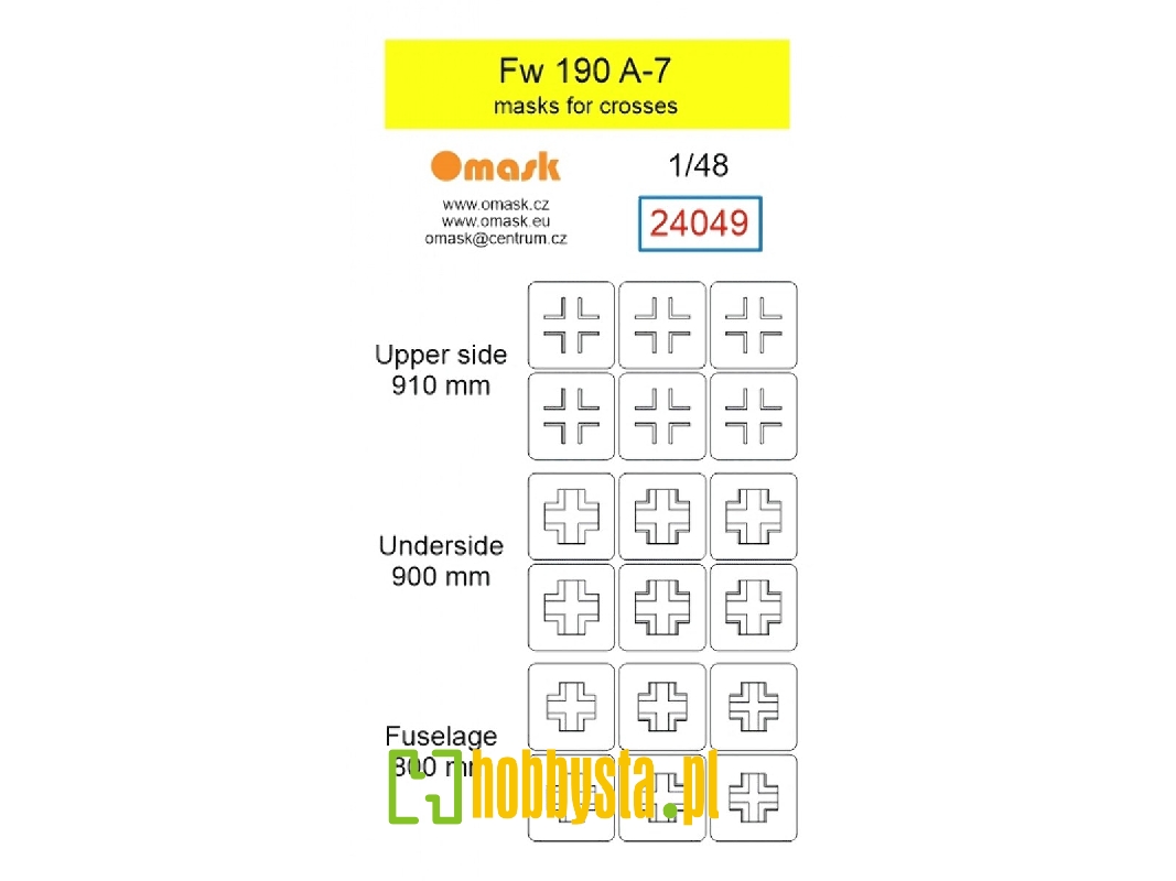 Focke Wulf Fw-190 A-7 - Masks For Crosses - image 1