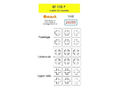 Messerschmitt Bf-109 F - Masks For Crosses - image 1