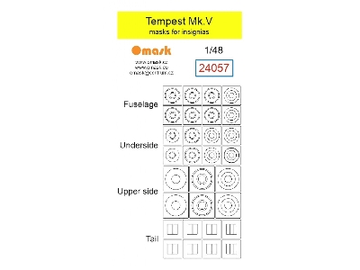 Hawker Tempest Mk.V - Masks For Raf Insignias - image 1