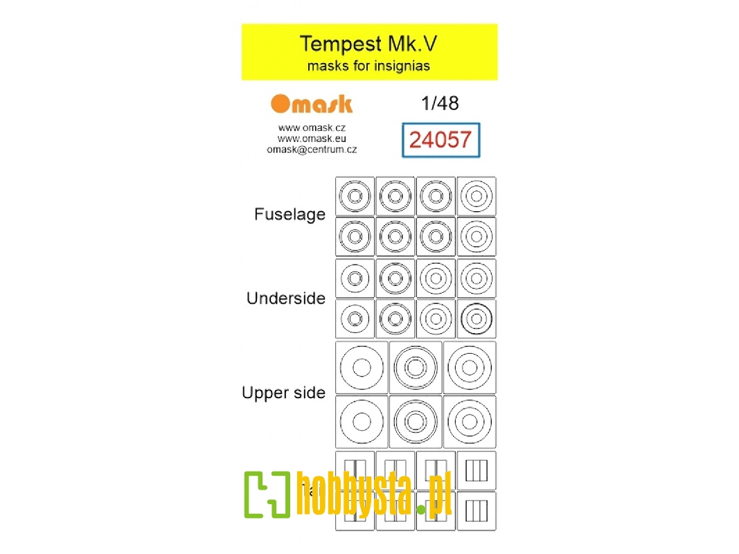 Hawker Tempest Mk.V - Masks For Raf Insignias - image 1