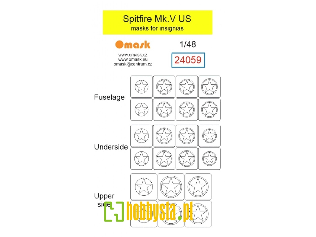 Supermarine Spitfire Mk.V - Us Masks For Insignias - image 1