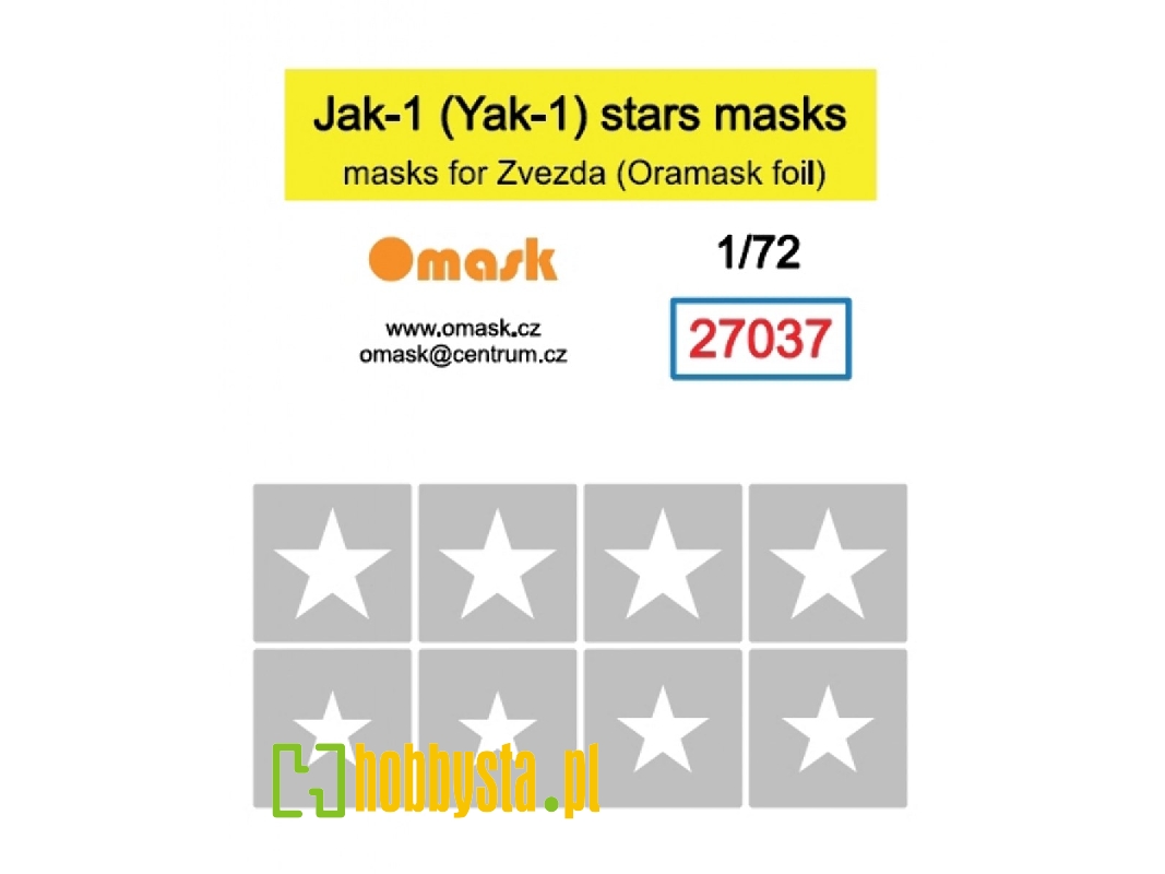 Yakovlev Yak-1 - Star Masks (For Zvezda Kits) - image 1