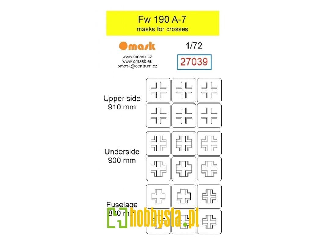 Focke Wulf Fw-190 A-7 - Masks For Crosses - image 1