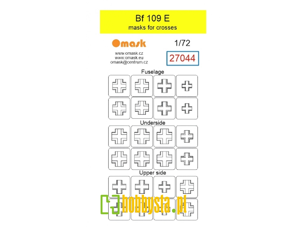 Messerschmitt Bf-109 E - Masks For Crosses - image 1