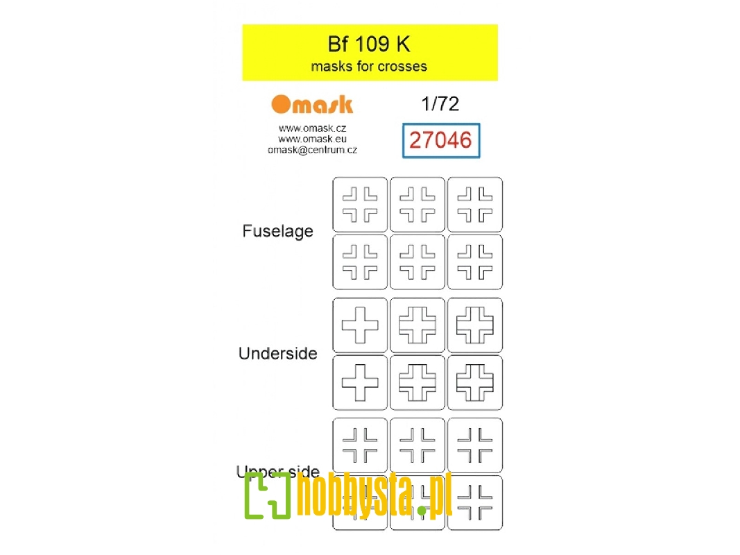 Messerschmitt Bf-109 K - Masks For Crosses - image 1
