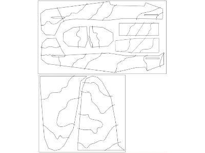 Spitfire Mk.I Camouflage Surfaces Camo A Mask (For Eduard 11143) - image 1