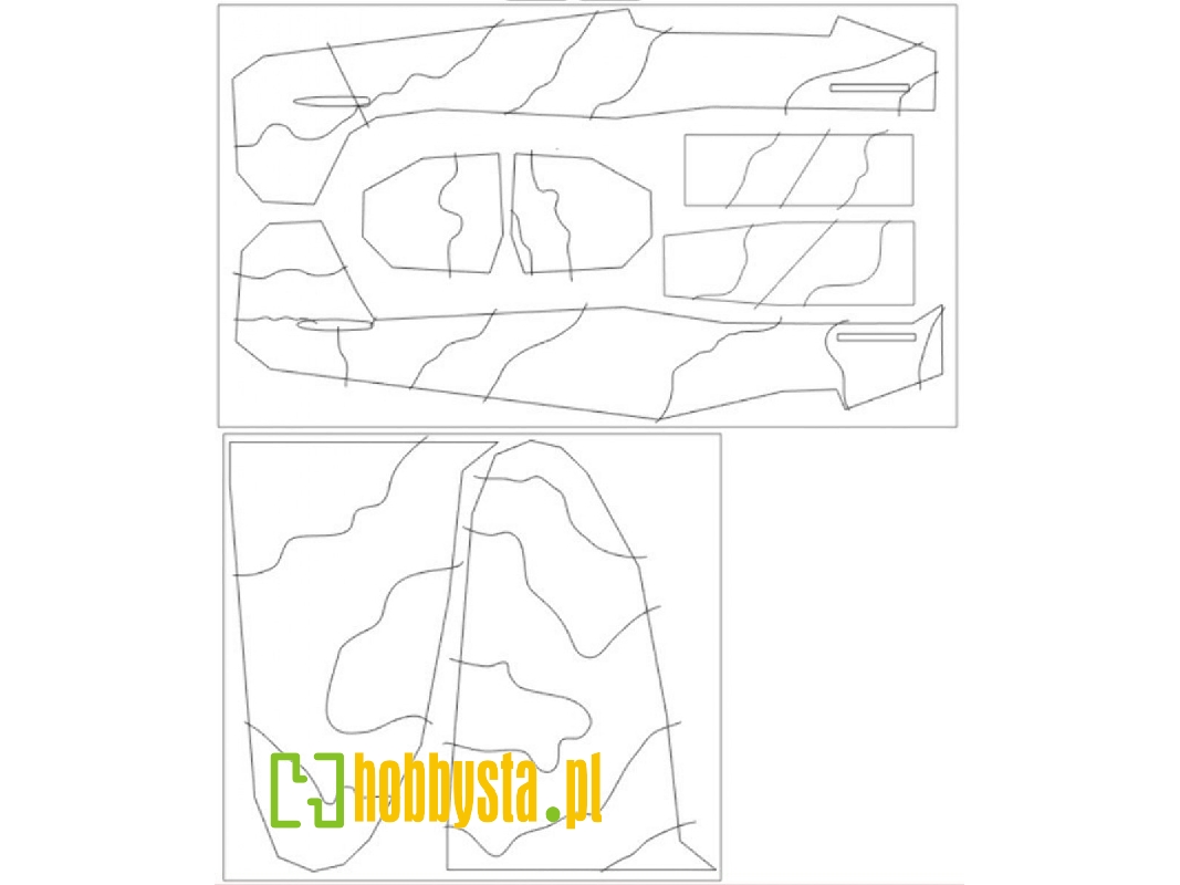 Spitfire Mk.I Camouflage Surfaces Camo A Mask (For Eduard 11143) - image 1