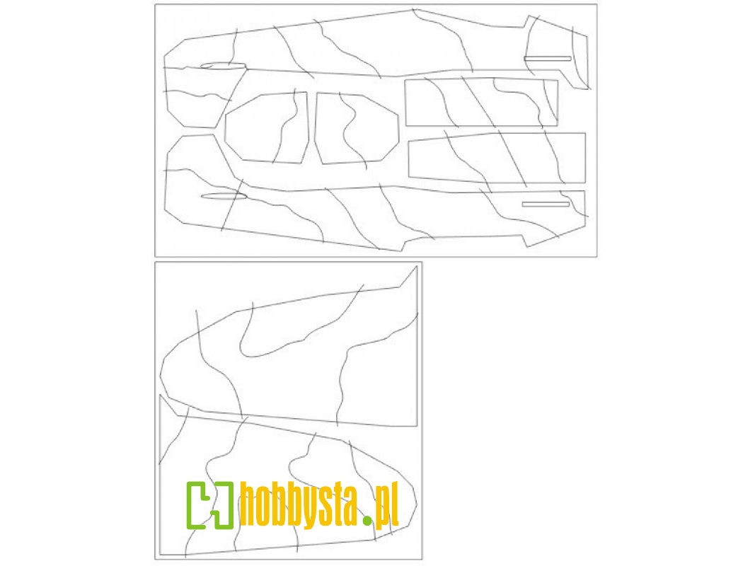 Spitfire Mk.I Camouflage Surfaces Camo D Mask (For Eduard 11143) - image 1