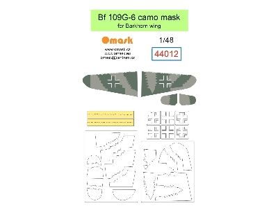 Messerschmitt Bf-109 G-6 - Camo Mask (For Barkhorn Wing Kits) - image 1