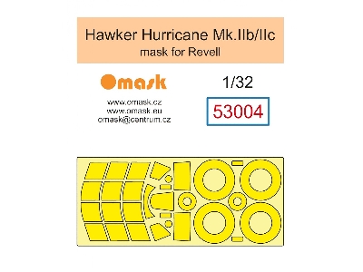 Hawker Hurricane Mk.Iib / Mk.Iic - Masks Set (For Revell Kits) - image 1