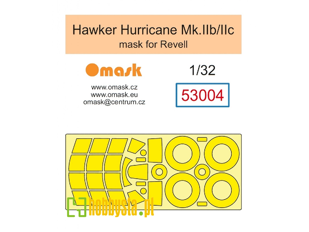 Hawker Hurricane Mk.Iib / Mk.Iic - Masks Set (For Revell Kits) - image 1